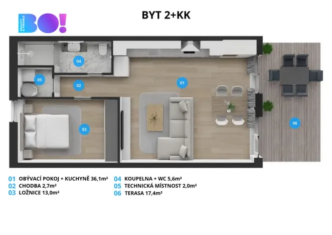 Prodej bytu 2+kk, Soběšovice, 78 m2