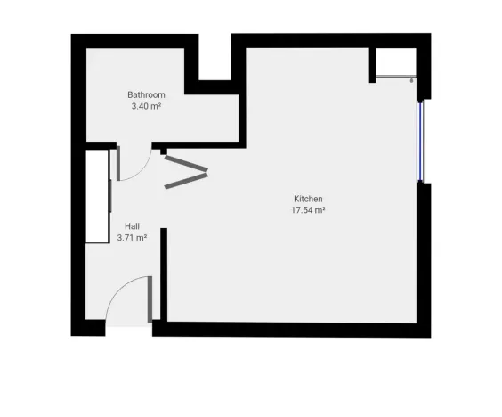 Pronájem bytu 1+kk, Praha - Letňany, Havířovská, 25 m2