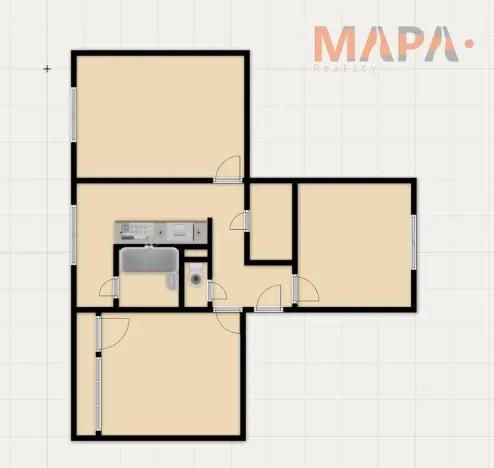 Prodej bytu 3+1, Klášterec nad Ohří, Školní, 63 m2