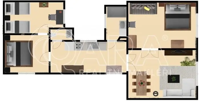 Pronájem bytu 4+1, Praha - Nové Město, Mikulandská, 84 m2