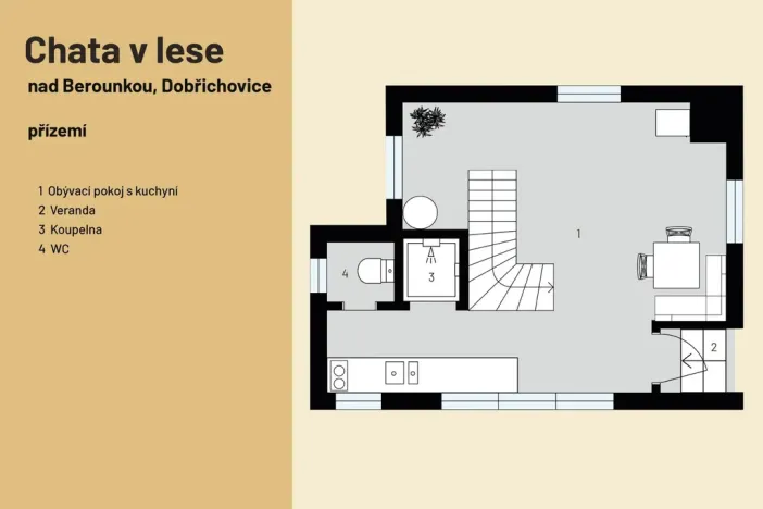 Prodej chaty, Dobřichovice, 33 m2