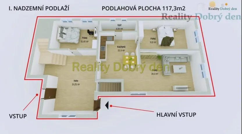 Prodej rodinného domu, Melč, 112 m2