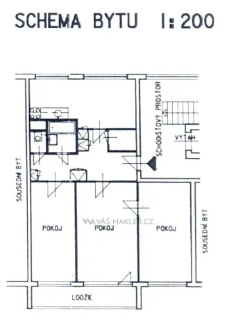Pronájem bytu 3+1, Praha - Hodkovičky, Na lysinách, 86 m2