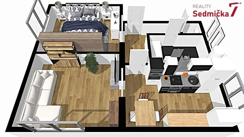 Prodej bytu 2+1, Žďár nad Sázavou, Jiřího z Poděbrad, 64 m2