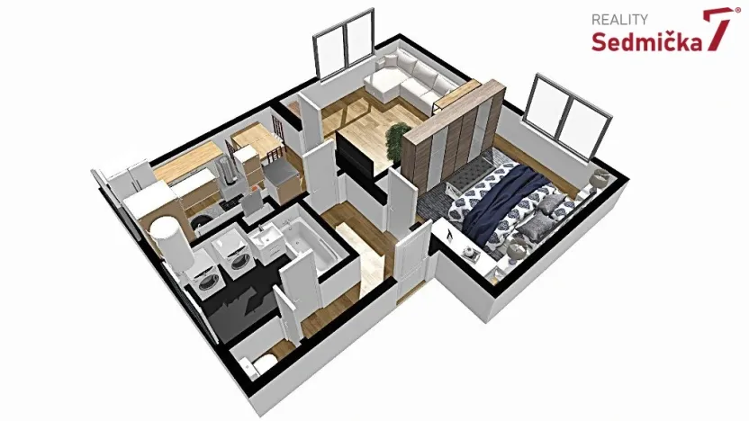 Prodej bytu 2+1, Žďár nad Sázavou, Jiřího z Poděbrad, 64 m2