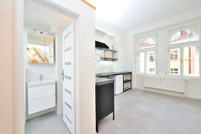 Pronájem bytu 1+kk, Praha - Vinohrady, Rejskova, 22 m2