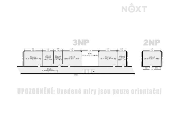 Pronájem kanceláře, Praha - Prosek, Prosecká, 28 m2