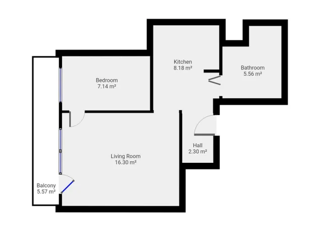 Pronájem bytu 2+kk, Praha - Bohnice, Poznaňská, 40 m2