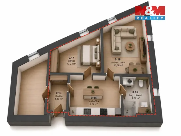 Prodej kanceláře, Praha - Hlubočepy, Pod třešněmi, 52 m2