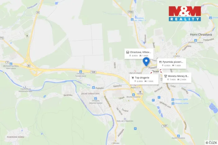 Prodej zahrady, Chrastava, 349 m2