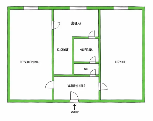 Prodej bytu 2+1, Plzeň - Doubravka, Zábělská, 62 m2