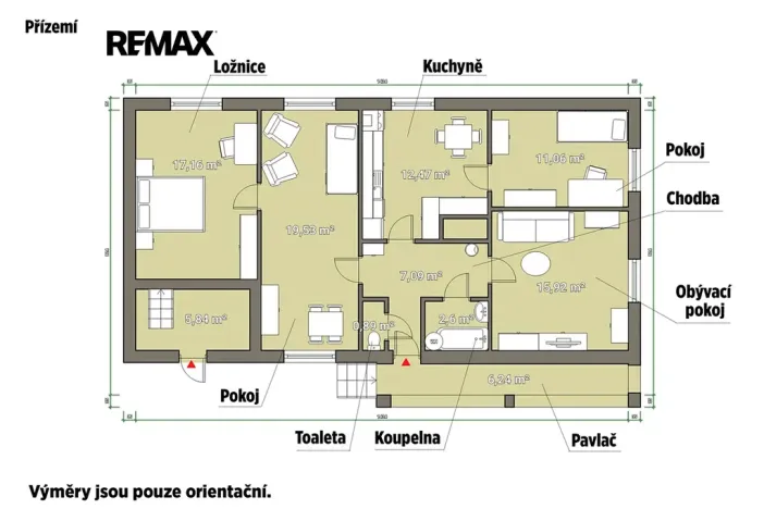 Prodej rodinného domu, Sedlčany, 93 m2