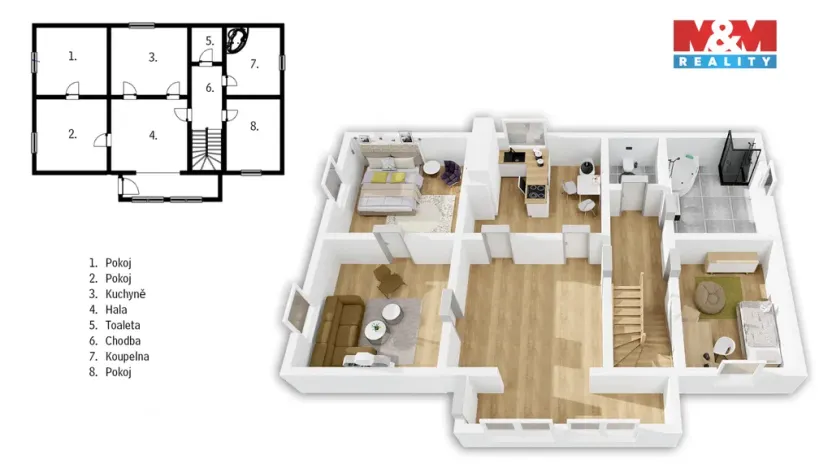 Prodej rodinného domu, Postupice, V Hůře, 129 m2