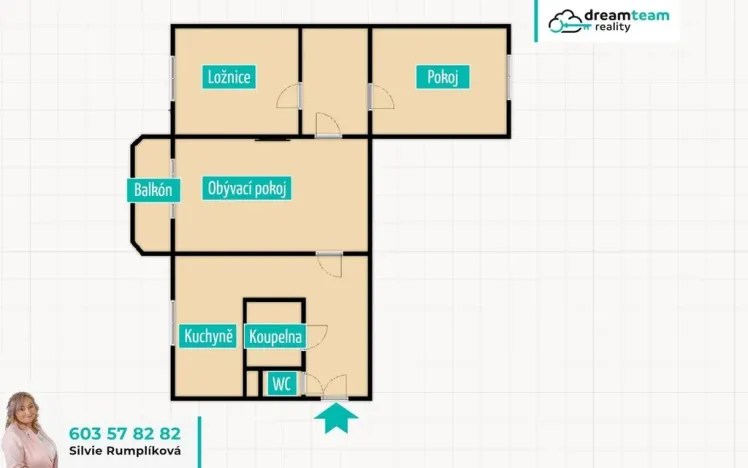 Pronájem bytu 3+1, Rožnov pod Radhoštěm, Travinářská, 74 m2