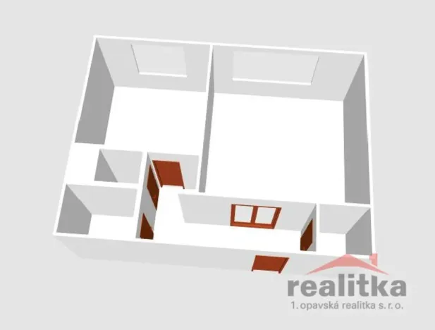 Pronájem bytu 1+1, Opava - Kylešovice, Bílovecká, 38 m2