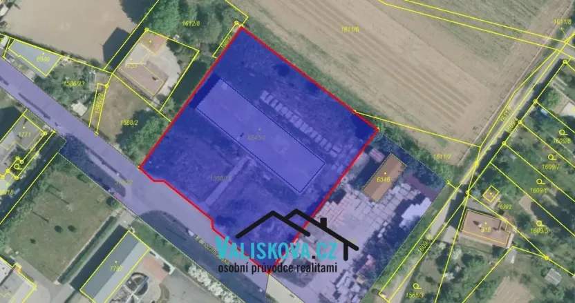 Prodej komerčního pozemku, Kroměříž, 3440 m2