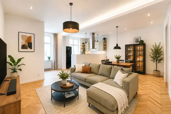 Pronájem bytu 2+kk, Praha - Karlín, Vítkova, 82 m2