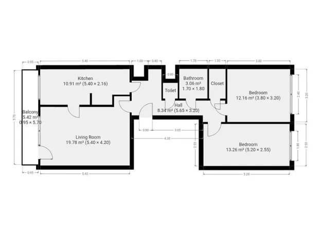 Pronájem bytu 3+1, Praha - Stodůlky, Amforová, 73 m2