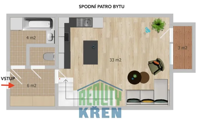 Prodej bytu 3+kk, Jinočany, U potoka, 92 m2