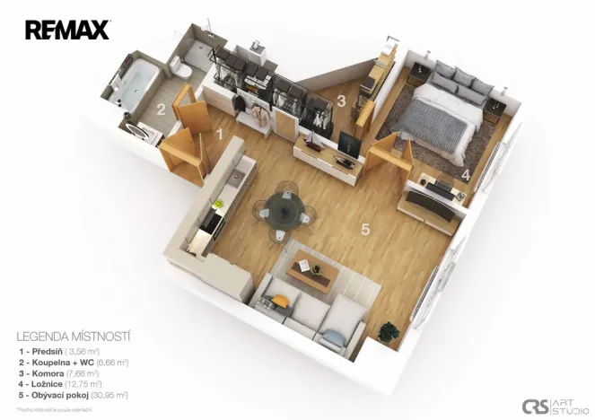 Pronájem bytu 2+kk, Praha - Staré Město, Haštalská, 63 m2