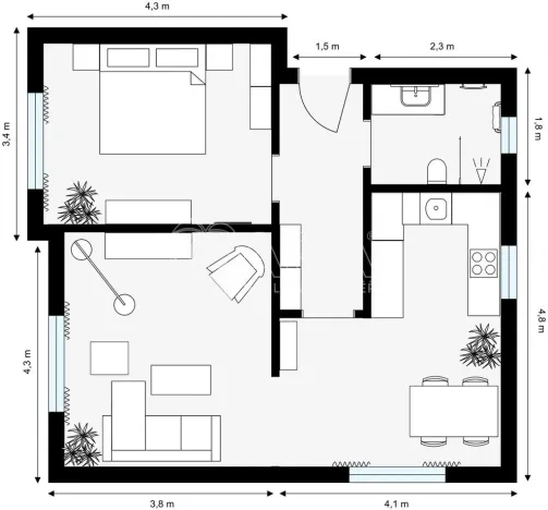 Prodej bytu 2+kk, Říčany - Radošovice, nám. Československé armády, 85 m2