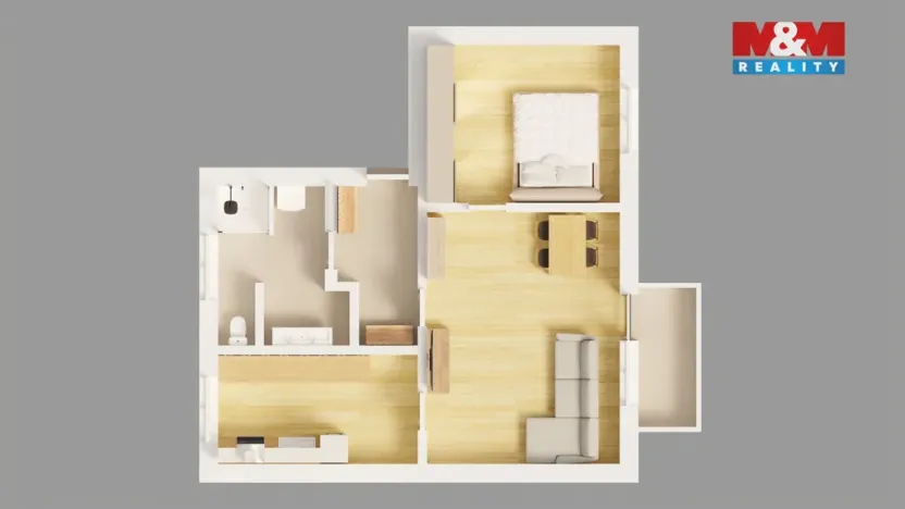 Prodej bytu 2+1, Praha - Liboc, Nová Šárka, 62 m2