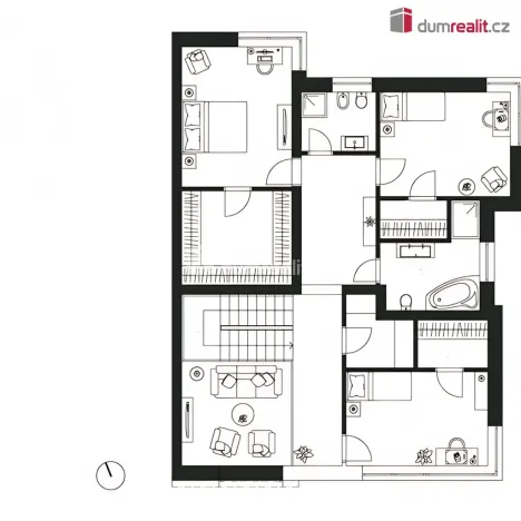 Pronájem rodinného domu, Mělník, Habrová, 210 m2