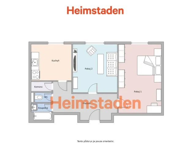 Pronájem bytu 2+1, Havířov - Město, Makarenkova, 61 m2