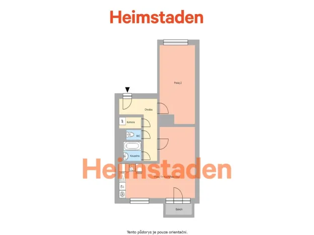 Pronájem bytu 2+kk, Ostrava - Mariánské Hory, Zelená, 59 m2