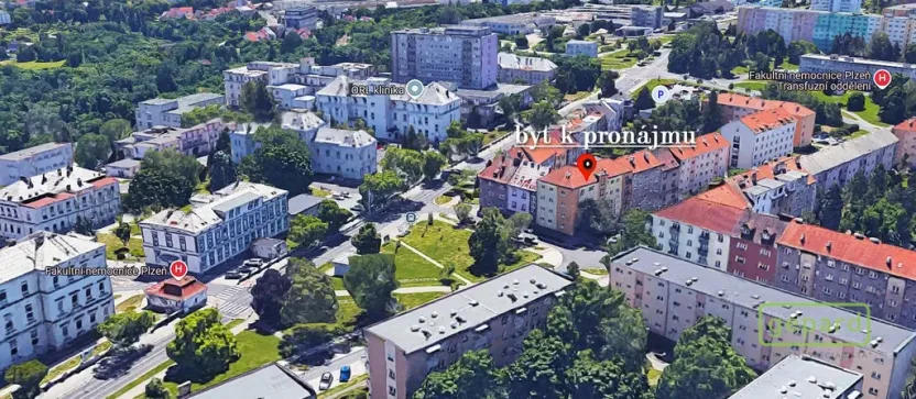 Pronájem bytu 1+1, Plzeň, Arbesova, 36 m2