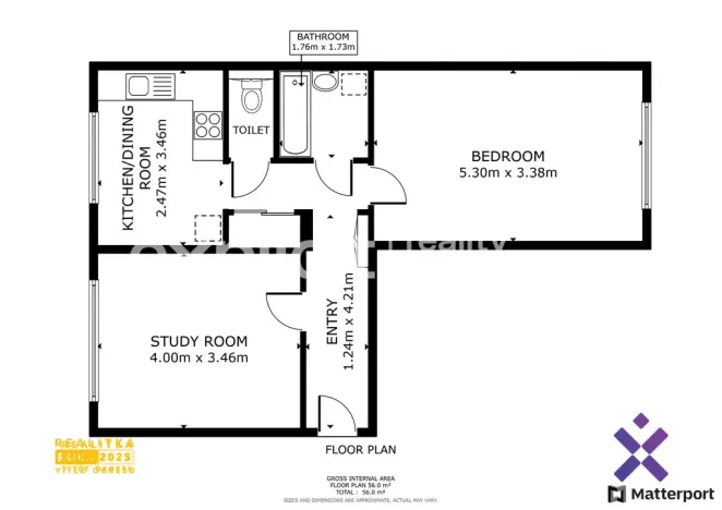 Pronájem bytu 2+1, Zlín, Větrná, 58 m2