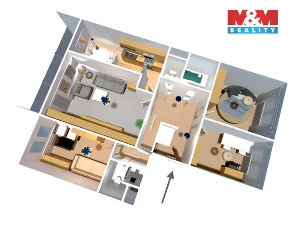 Prodej bytu 4+1, Praha - Stodůlky, Bellušova, 84 m2