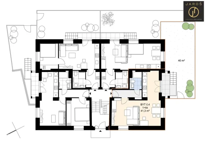 Prodej bytu 1+kk, Kladno, Dvorská, 37 m2