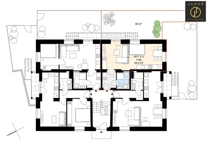 Prodej bytu 1+kk, Kladno, Dvorská, 34 m2