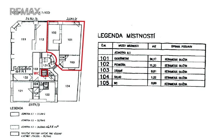 Pronájem obchodního prostoru, Prostějov, Svatoplukova, 51 m2