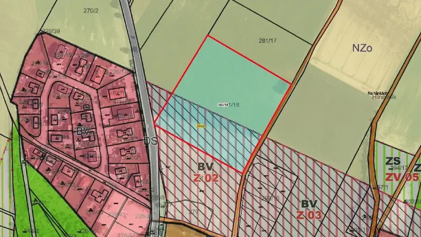 Prodej pozemku pro bydlení, Jiřice, 17498 m2
