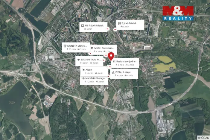 Pronájem bytu 2+1, Frýdek-Místek - Místek, Mozartova, 53 m2