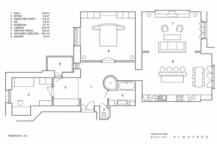 Prodej bytu 4+kk, Brno - Veveří, Botanická, 111 m2