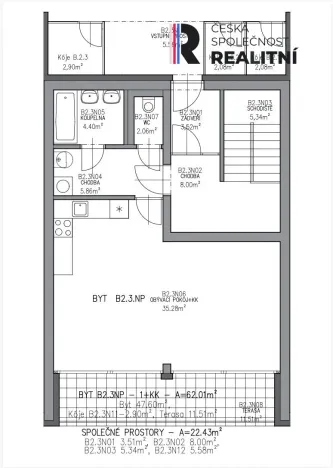 Prodej bytu 1+kk, Březnice, 48 m2