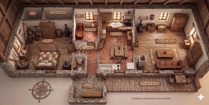 Prodej rodinného domu, Kamberk - Hrajovice, 104 m2