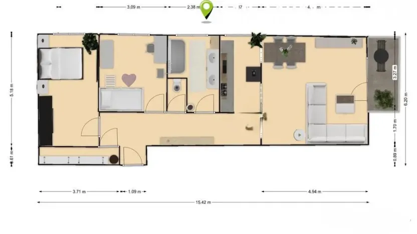 Prodej bytu 3+kk, Olomouc - Nová Ulice, U stadionu, 74 m2