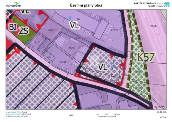 Prodej komerčního pozemku, Jiřice, Průmyslová, 2833 m2