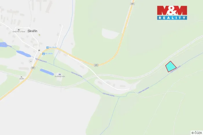 Prodej louky, Bor - Skviřín, 1522 m2