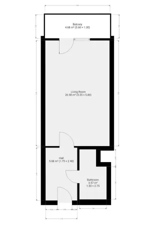Pronájem bytu 1+kk, Praha - Hostivař, Horolezecká, 30 m2