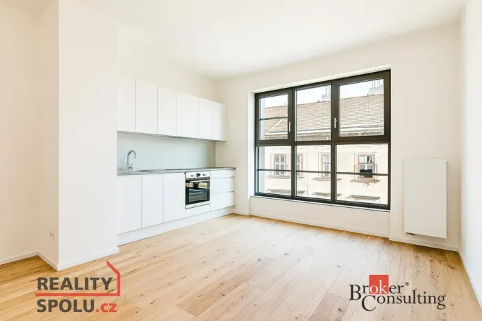 Pronájem bytu 1+kk, Brno - Zábrdovice, Bratislavská, 29 m2