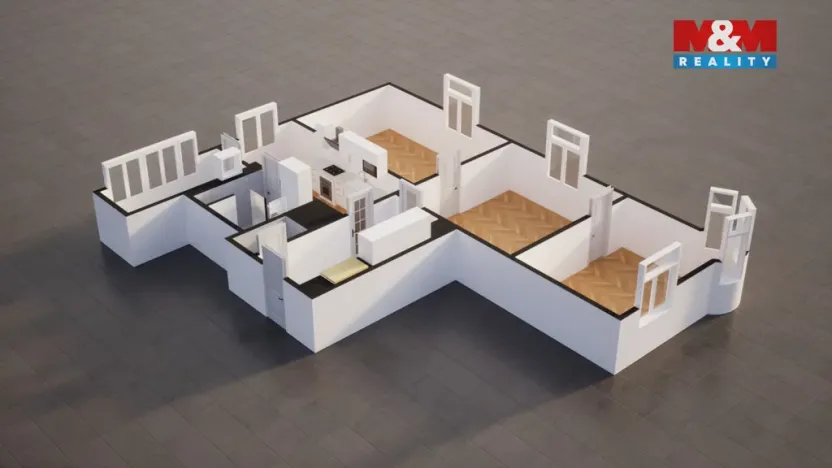 Prodej bytu 3+1, Terezín, Prokopa Holého, 73 m2