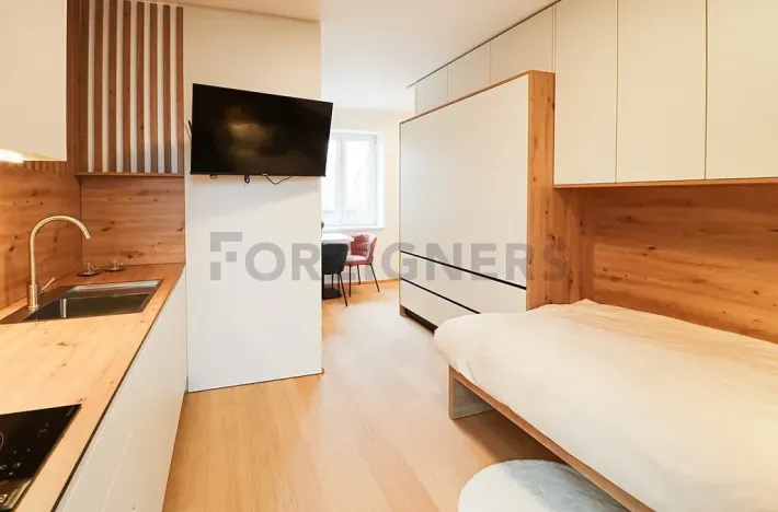 Pronájem bytu 1+kk, Brno, Cyrilská, 19 m2