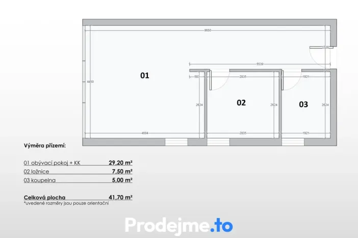 Prodej rodinného domu, Jemnice - Louka, 65 m2
