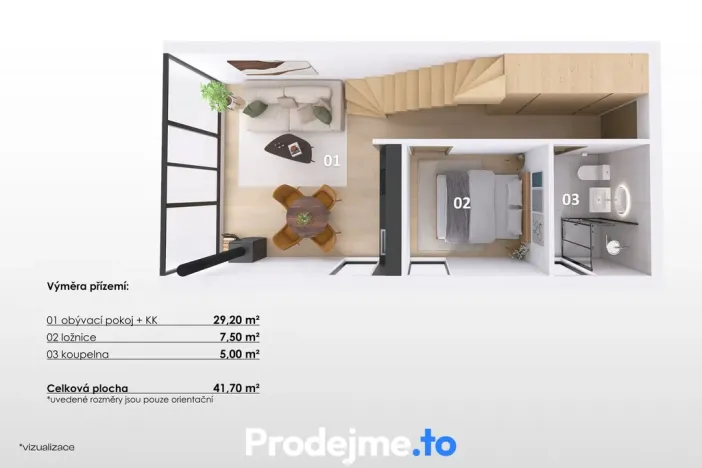 Prodej rodinného domu, Jemnice - Louka, 65 m2