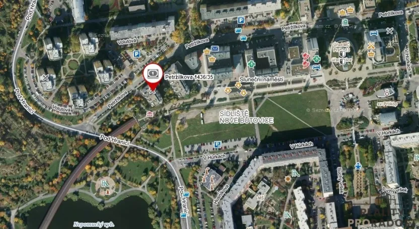 Pronájem bytu 2+kk, Praha - Stodůlky, Petržílkova, 54 m2